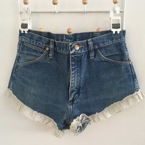 Wrangler vintage high-waisted shorts